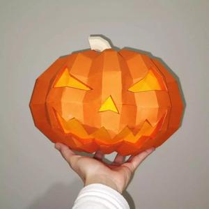 diy halloween pumpkin papercraft template