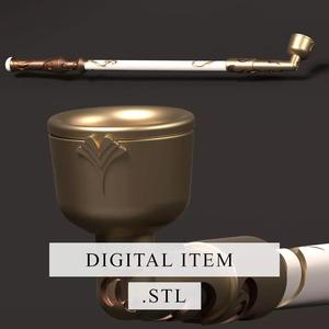 Genshin Impact - Ningguang Pipe - 3d file stl