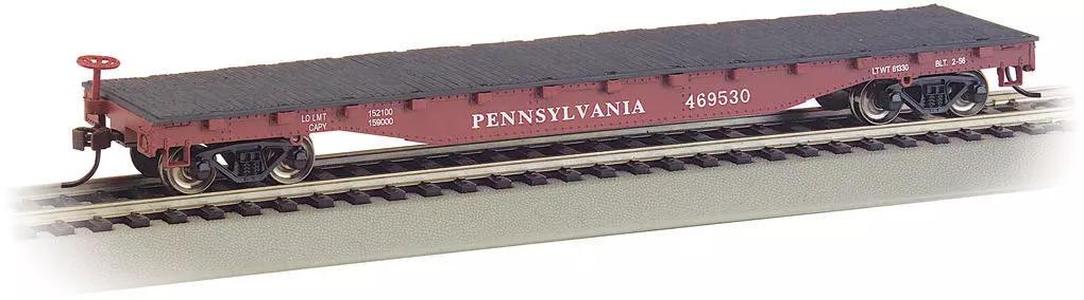 Detailed 50 Ton Flatcar 3D Model Editable