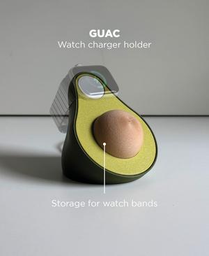 Guac, Apple Watch charger holder.