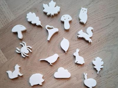 Autumn figures fine motor skills sensory toy