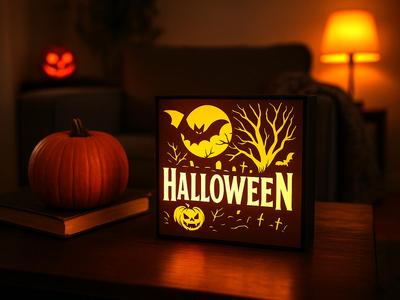 Halloween Lightbox – Spooky Decor