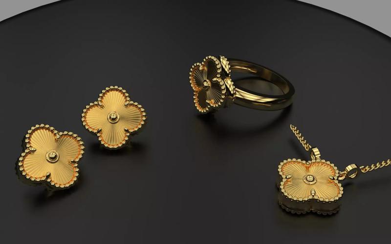 Set Van Cleef - Perlee - Sweet Alhambra - Vintage Alhambra  3D Model Collection