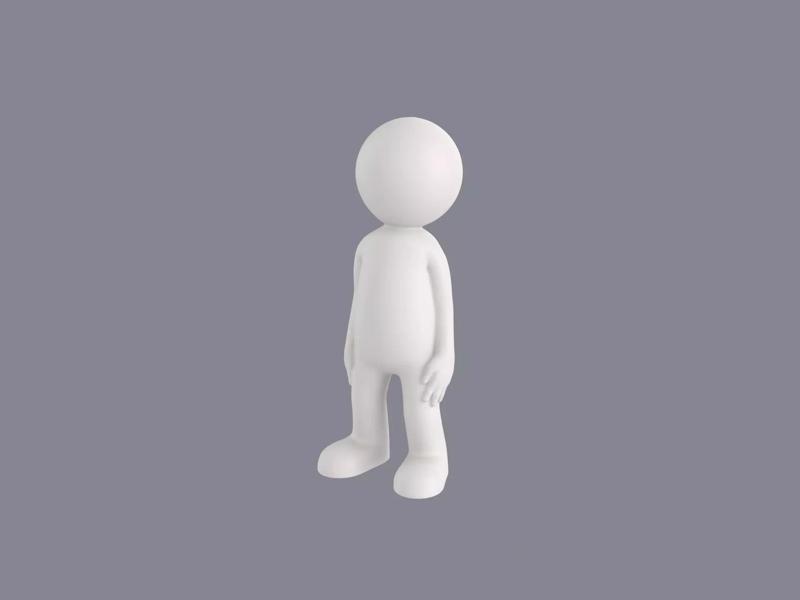 Cartoon Man for 3d Printing 001