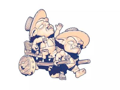 Gnok and Gnak TUSSLE FOT VICTORY