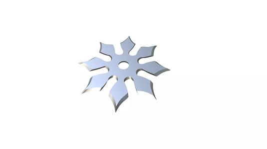 Shuriken silver star