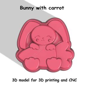 Bunny with carrot Stl File