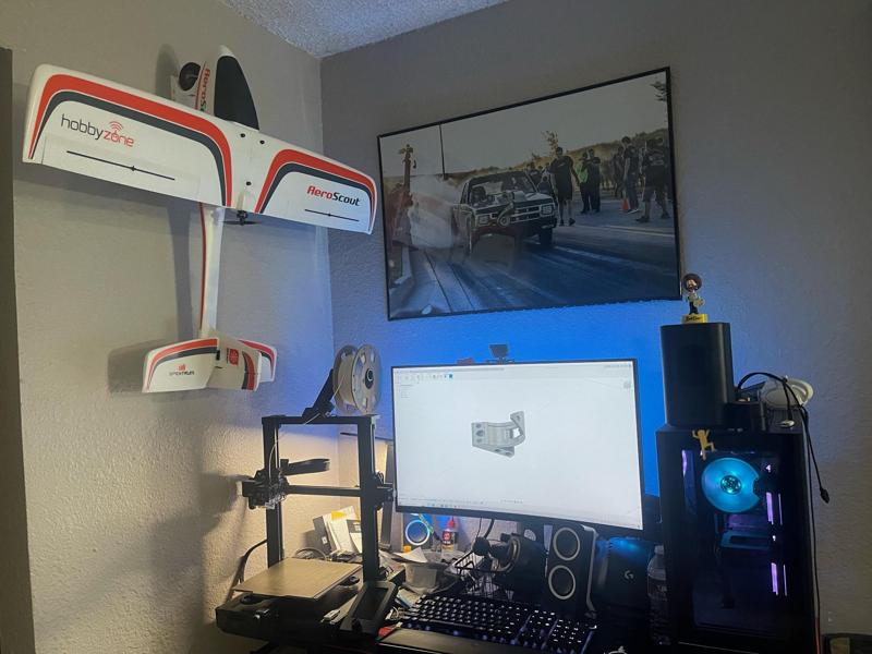 Airplane Wall Mount Aero Scout S 2 76mm Tire