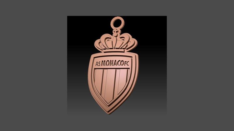 Ligue 1 AS Monaco Keychan badge Printable and Renderable