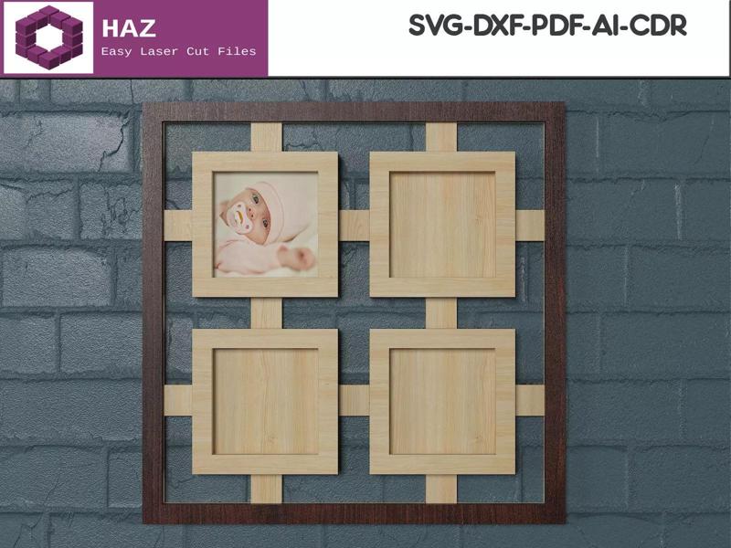 Laser Cut Frame SVG 048