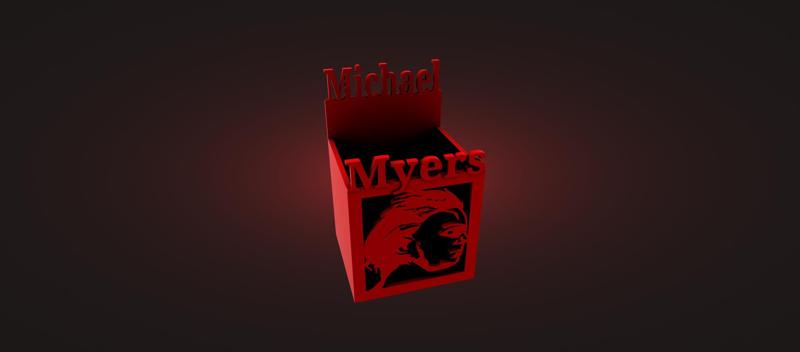 michael myers , pencil holder , box storage , pencil , etc