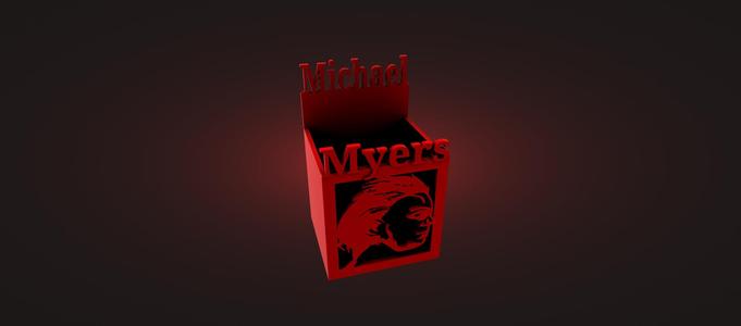 michael myers , pencil holder , box storage , pencil , etc