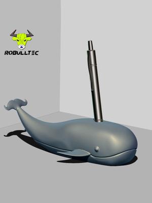 Whale pencil holder : whale pencil holder