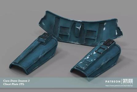 Cara Dune Body Season 2 Hard Armor Upgrade Print Ready STL