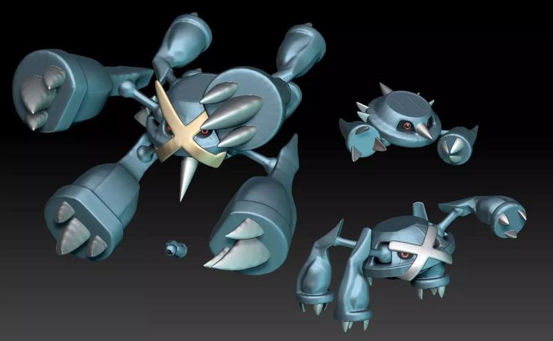 Pokemon Beldum Metang Metagross Mega Evolution