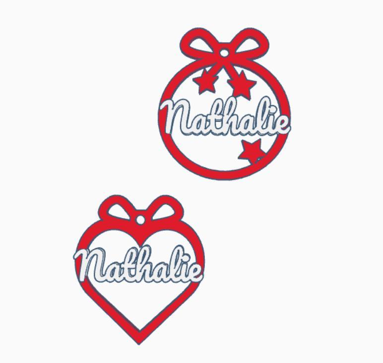 3 x Nathalie, Christmas decoration