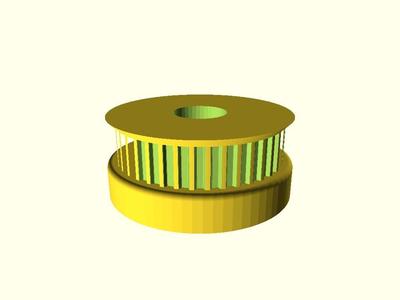 Parametric Pulley with Usual Screws