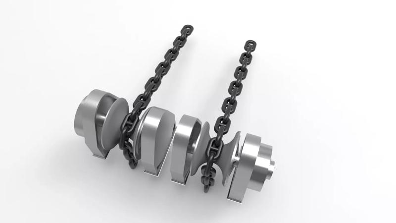 Winch boat yacht ship 3d printed