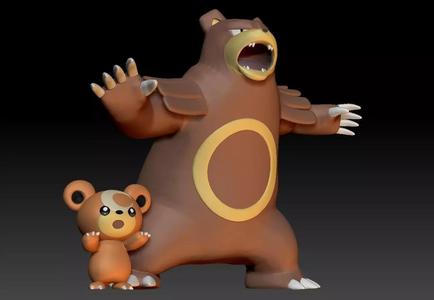 Pokemon Teddiursa Ursaring