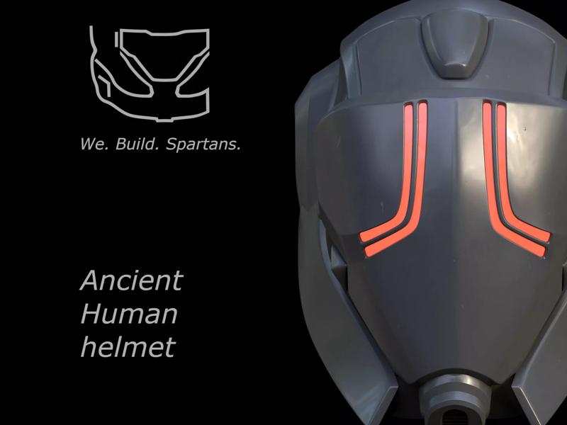 Ancient Human Combat Skin helmet 3d print files