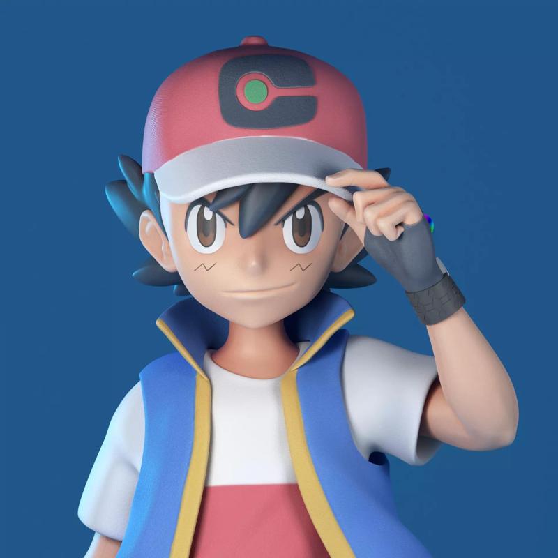 Ash - Satoshi - Pokemon Journeys 1-10 and 1-20 Scale Figure