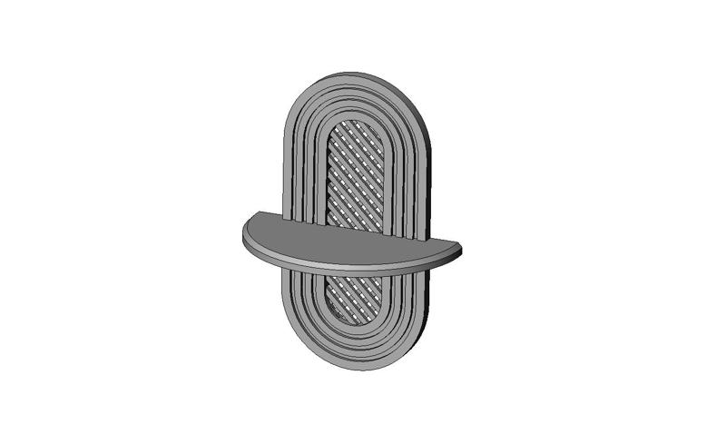 Mesh floating shelf wall decor and mirror frame 3D print model