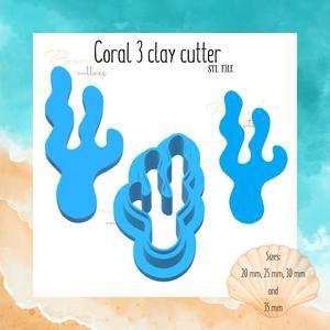CORAL CLAY CUTTER | SEA ANIMAL CLAY CUTTER | SUMMER CLAY CUTTER | POLYMER CLAY TOOL | CLAY CUTTER | COOKIE CUTTER