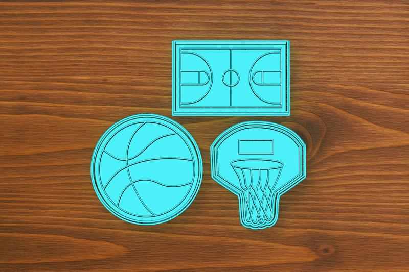 Basketball Cookie Cutter Set