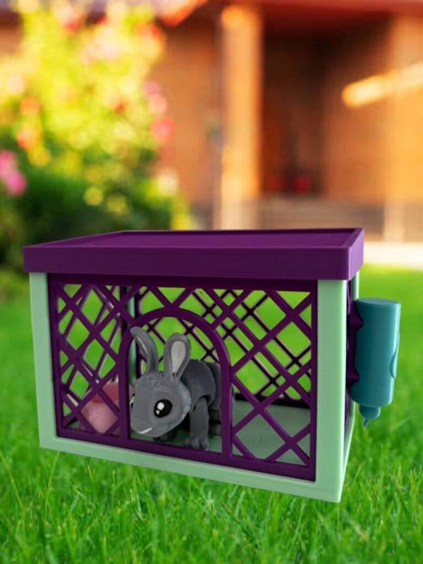 Mini Bunny Hutch Playset – 3D Printable Pet Habitat