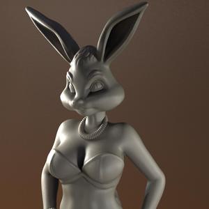 Sexy Urban Bugs Bunny - 3D Printable STL Model
