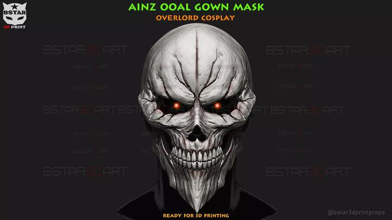Ainz Ooal Gown Mask - OverLord Cosplay