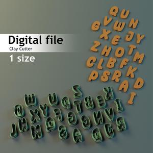 ALPHABET CAPITAL LETTER A TO Z CLAY CUTTER