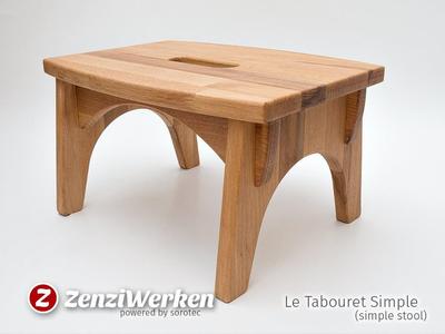 Le Tabouret Simple (simple stool) cnc