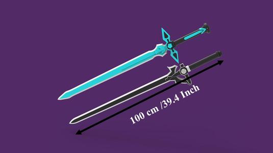 Elucidator and Dark Repulser Swords – Iconic Fantasy Sword Duo 3D Model