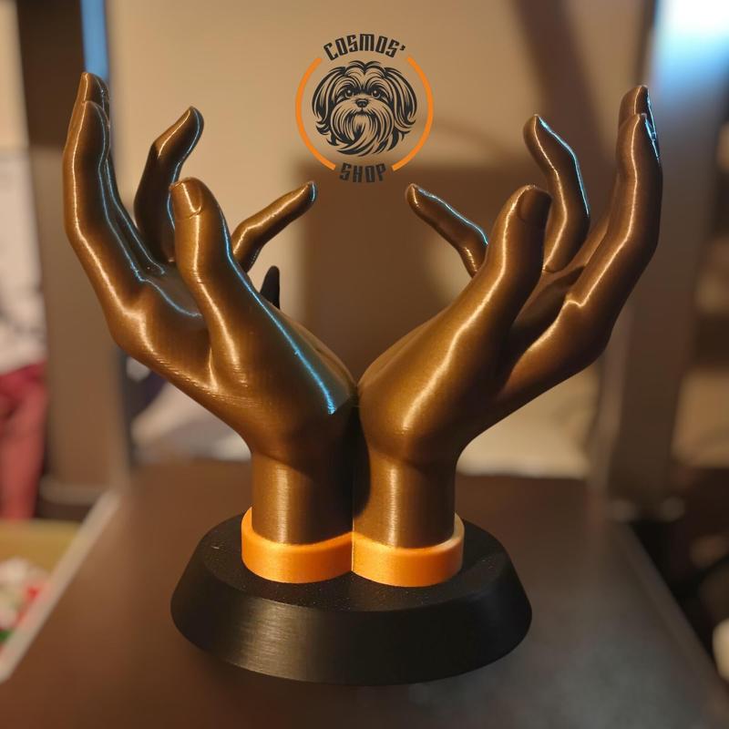 3D Printable Hand Shaped Jewelry Holder and Phone Stand STL Model