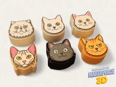 Cats - Fidget Clicker Set – 6 Purrfect Breeds!