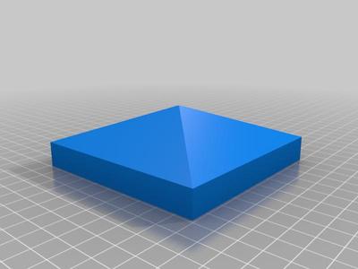 3 in square post caps