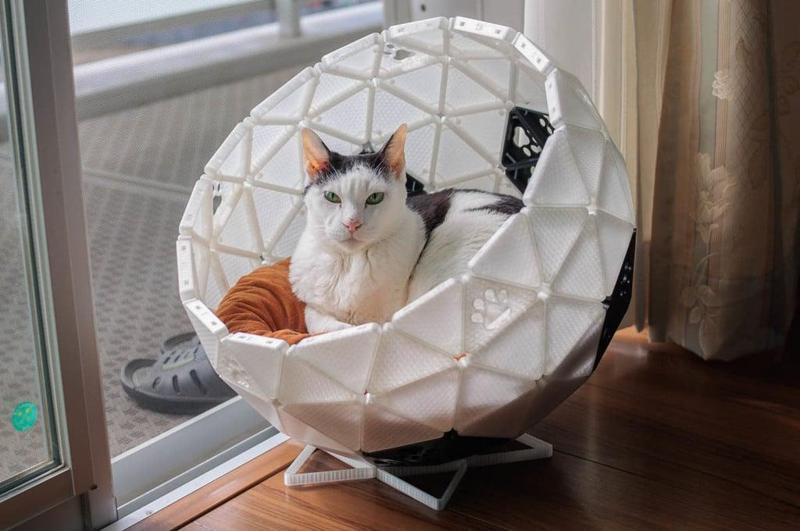 Geodesic Dome Cat House Bed Parts (Remix)