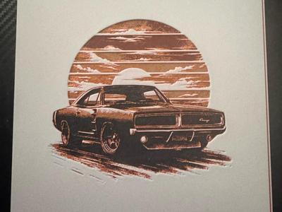 Sunset Charger – HueForge Color Swap Wall Art