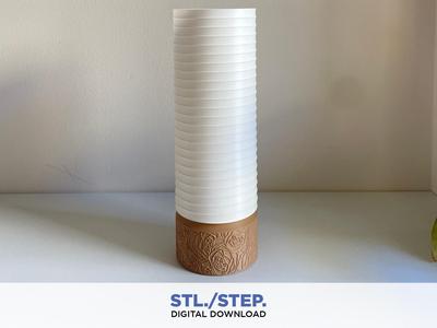 Hikari | 3D desk lamp | Digital Files | 3D lamp | 3D digital file | 3D stl file | 3D model STL | 3D printing file | STL | Lampshade