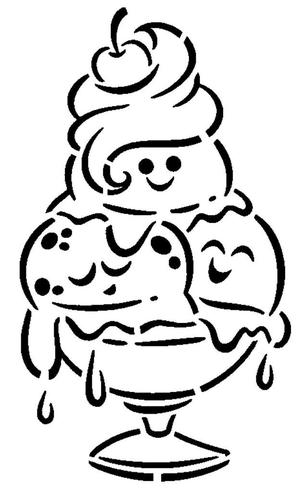 Ice Cream stencil