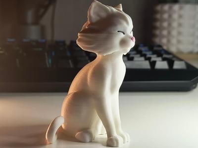 Peaceful Cat Sculpture
