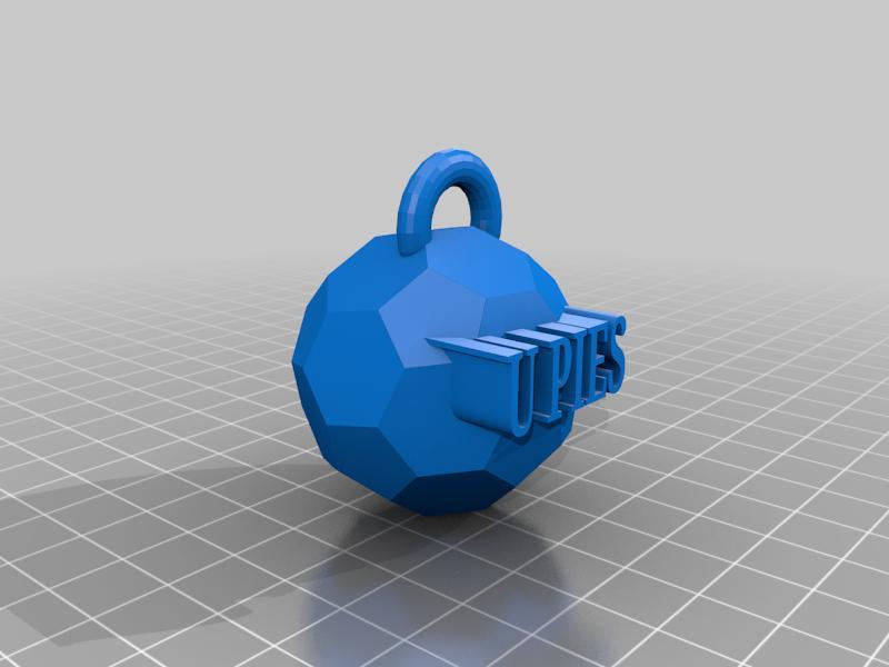 Notts County 'U PIES' Football Keyring