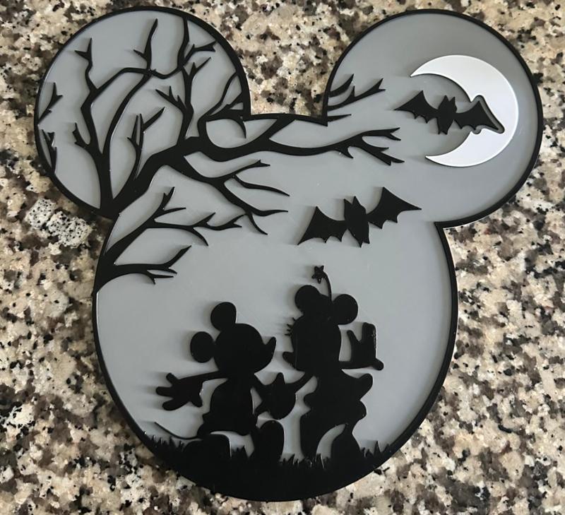 Mickey and Minnie halloween decoration