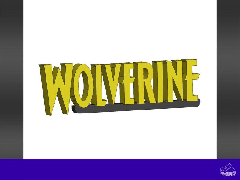 Wolverine 3D logo   