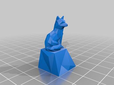 Low Poly Fox Keycap
