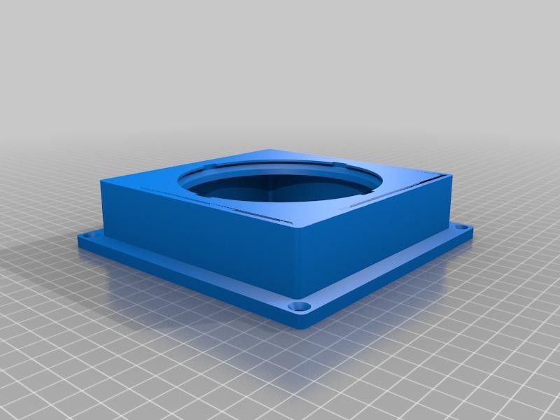 120mm fan cover with dryer vent connection