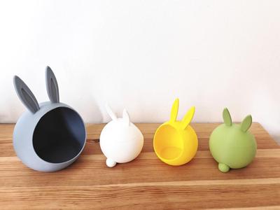 Hungry Bunny Bowl and Tealight Holder