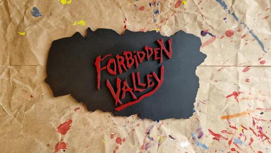 Forbidden Valley sign - Alton Towers