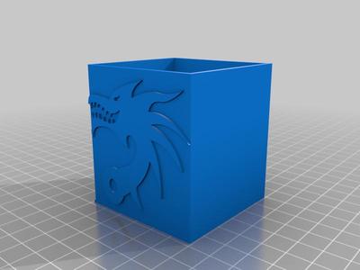 Dragon pencil holder